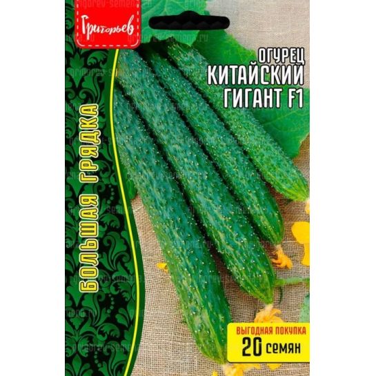 Огурец Китайский Гигант F1 (большой пакет)