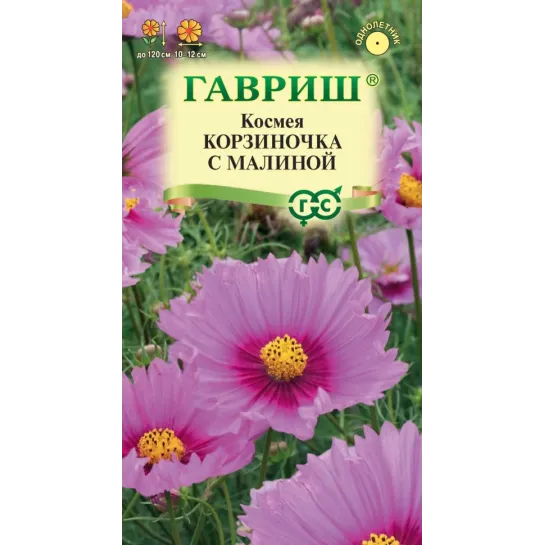 Космея Корзиночка с малиной