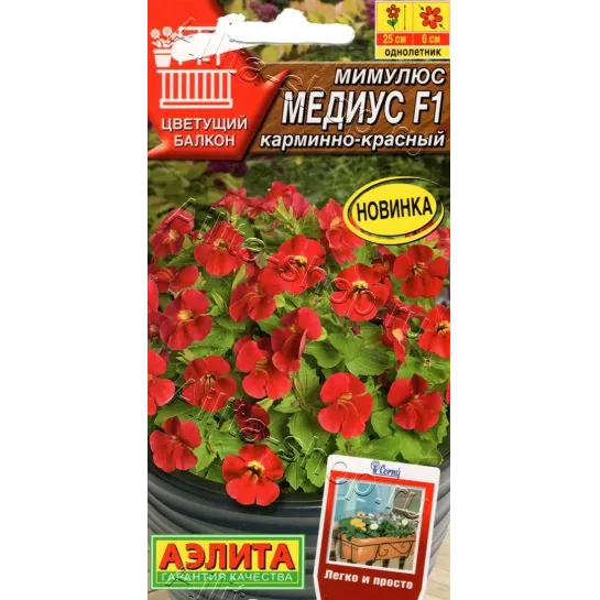 Мимулюс Медиус F1 карминно-красный